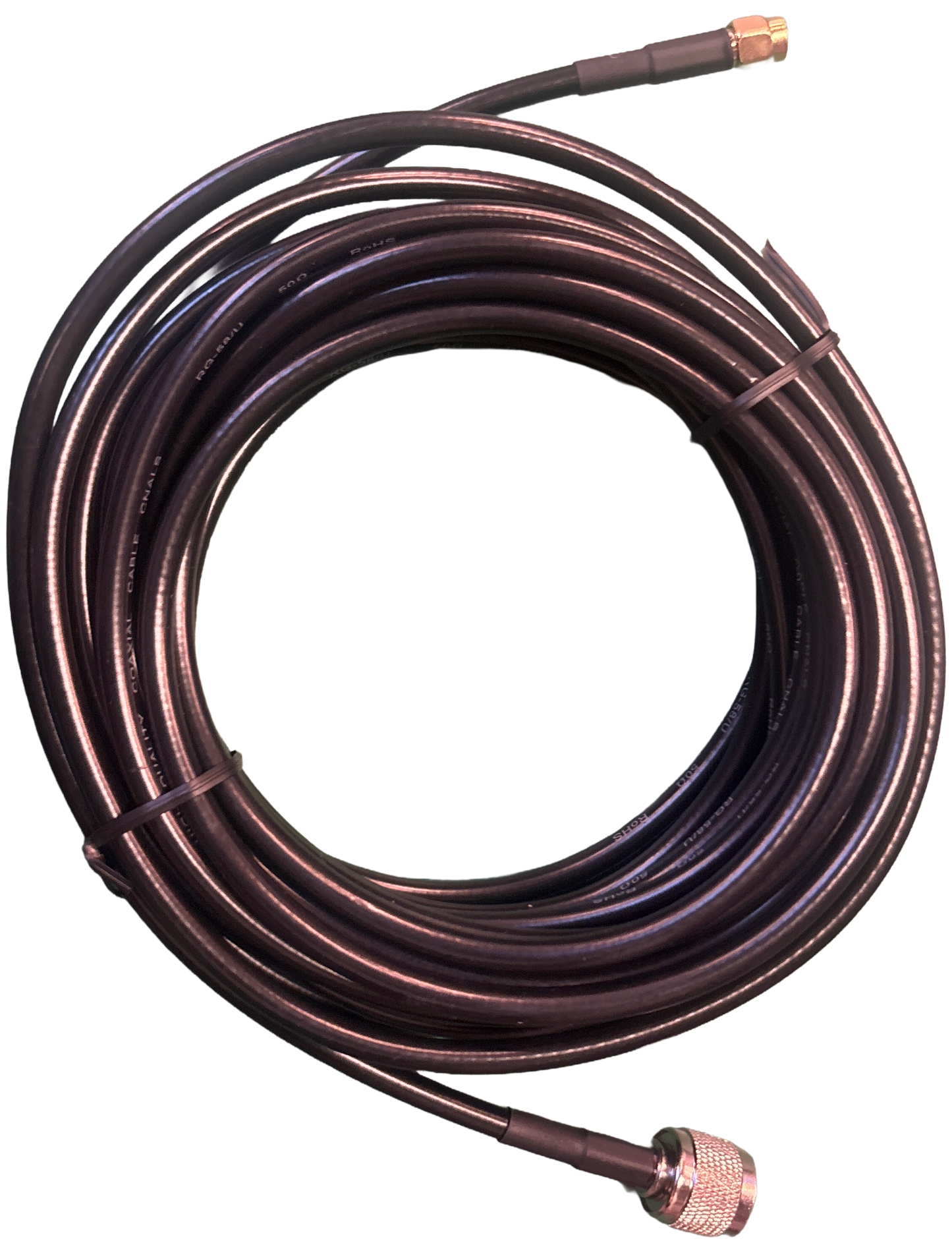 Antenna Connection Cable, TNC to SMA, 7.6m long