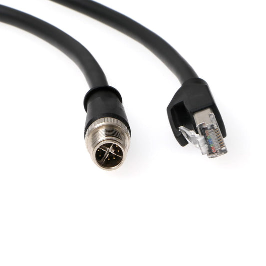 Atlas Duo Ethernet cable, M12 X-code to RJ45, 1m long