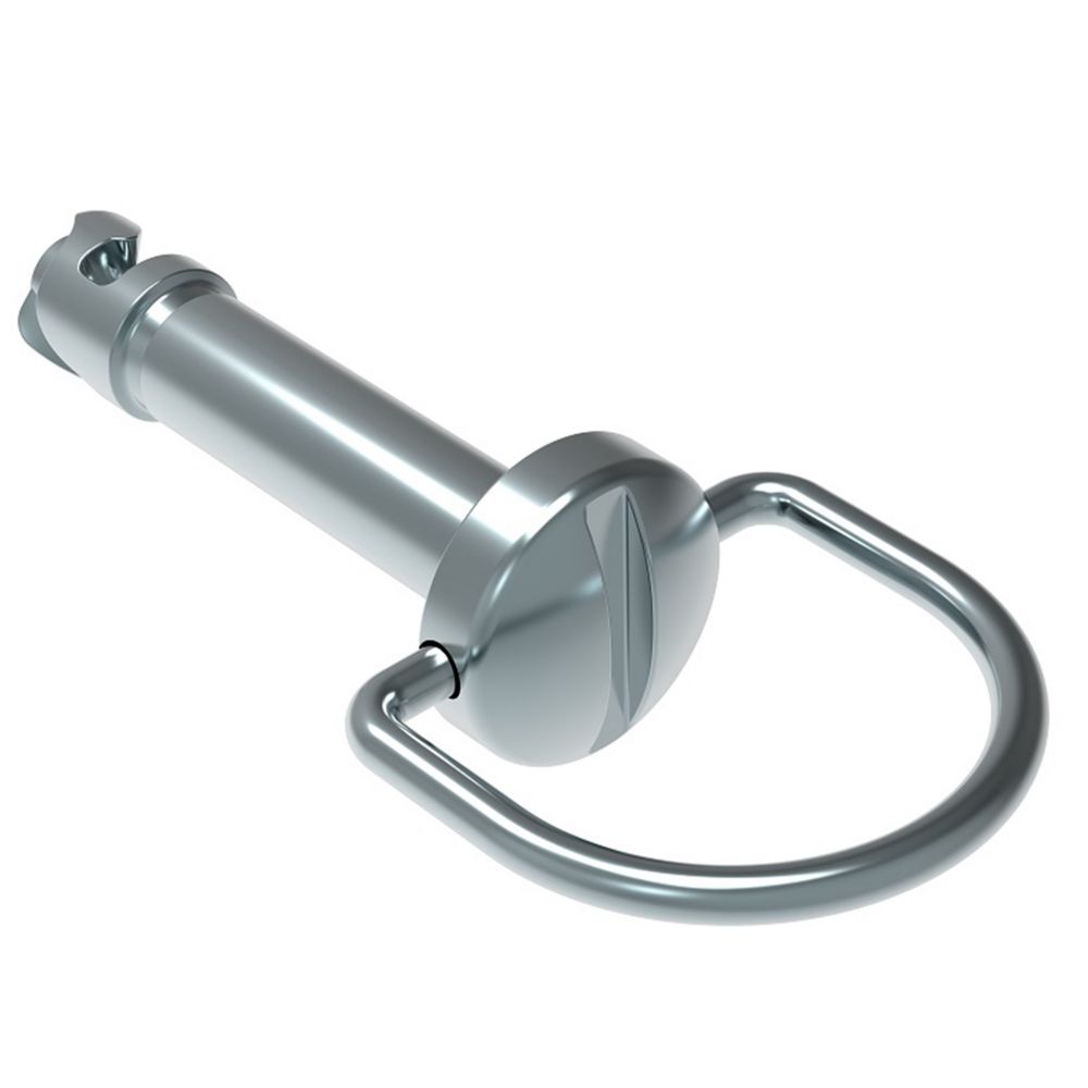 Stud, DZUS Quarter-turn, Bail, Zinc, Size 6, 11mm